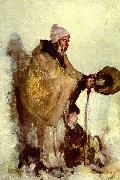 Nicolae Grigorescu Bretonischer Bettler oil painting